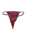Victoria's Secret Dream Angel Ruched Strap Shine V-String Panty Color Red New (Small)