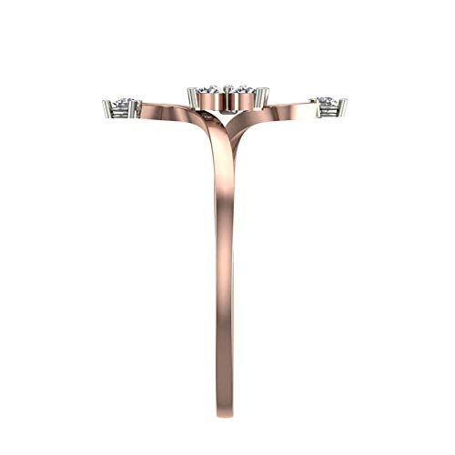 Image of DISHIS 14K /18K Rose Gold Diamond BIS Hallmarked Ring for Women