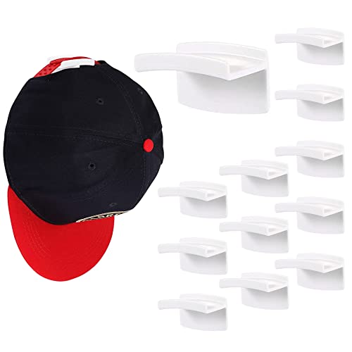 SCUNDA Hut Organizer Wandregal Mit 28 Clips - Ablage Für Baseballkappen Und Accessoires