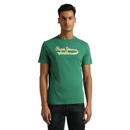 Image of Pepe Jeans Men T-Shirt|Cotton|Slim Fit