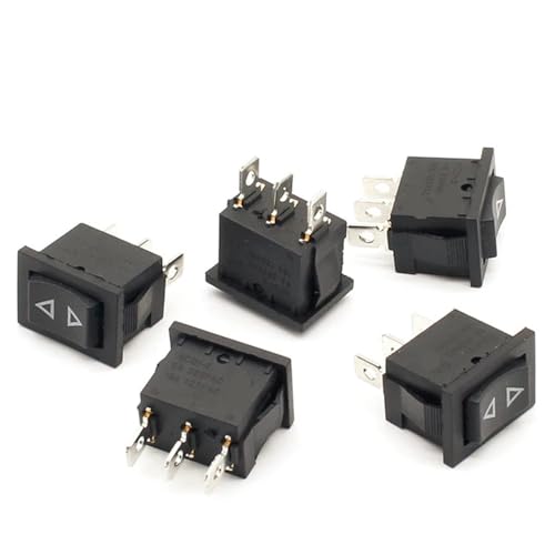 Interrupteur à bascule momentané ON-OFF-ON 3 broches lot de 5 pièces pour circuits