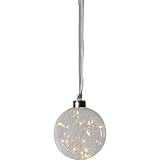 Die Weihnachtsdeko mit Lichterkette verfügt über eine Zeitschaltuhr (Intervall: 6 Stunden an, 18 Stunden aus) und lässt sich mit einem Schalter einfach an- und ausschalten; Das warmweiße Licht der 15 LED-Dioden (insgesamt 0,18 Watt) sorgt für eine stimmungsvolle Beleuchtung in deinem Wohnbereich