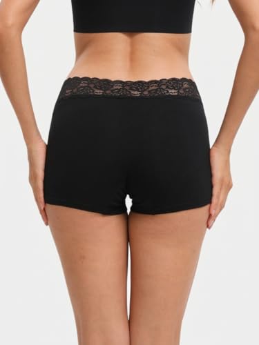 Image of NICSY Women's Panties Full Coverage Soft Touch Cotton Elastane Stretch Lace Underwear Styled Hipster with Panty for Women