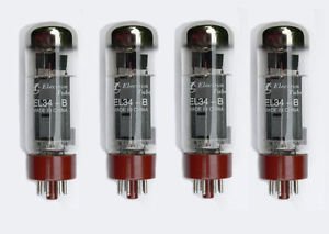  Jellyfish Audio EL34 EL34B Valvole Matched Quad per Marshall e altri amplificatori per chitarra/HiFi