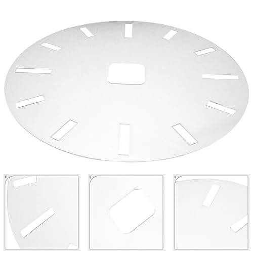Plantillas de reloj circulares Artibetter de acrílico transparente de alta resistencia 5
