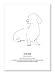 Panorama Póster Perro Teckel Personalizado 21x30cm - Impreso en Papel 250gr -...