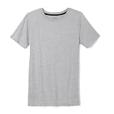 French Toast Boys' Short Sleeve Crewneck Tee, Heather Gray, 5