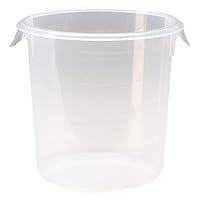 Vista 15 de Rubbermaid Productos comerciales Contenedor redondo de plástico para almacenamiento de alimentos con asa, 4 cuartos de galón, amarillo, rango