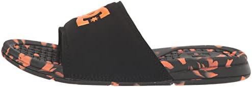 DC Men's Bolsa Slide Sandal, Orange/Black, 6 | Image 7