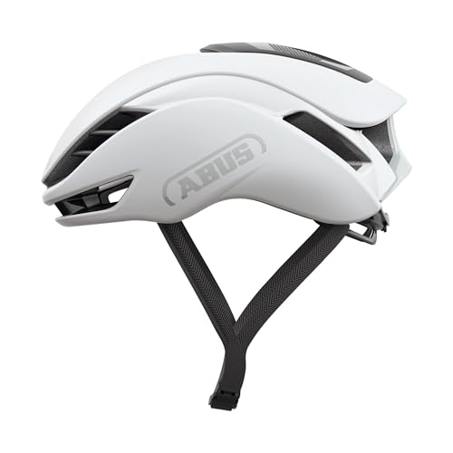 ABUS Casco de ciclismo de carretera GameChanger 2.0 - Casco aerodinámico de alto rendimiento con aerodinámica y ventilación optimizadas - para hombres y mujeres - talla M, blanco