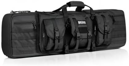 Savior Equipment American Classic Tactical Double Long Gun Bag Pistol Transportation Case w/Backpack Strap, Lockable Compartment, Available Length in 32" 36" 42" 46" 51" 55" - Image 10