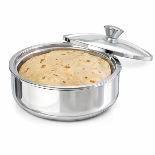 Image of Zaib Stainless Steel Double Wall Insulated Roti Casserole 1.2 L