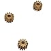 BELTXTROPHE 4pcs 0.4 Module 12 Teeth Copper Flat Gear 5.6mm Diameter Cylindrical Gear 2mm Tight Fit 0.4M 12T Straight Teeth Pinion Industry