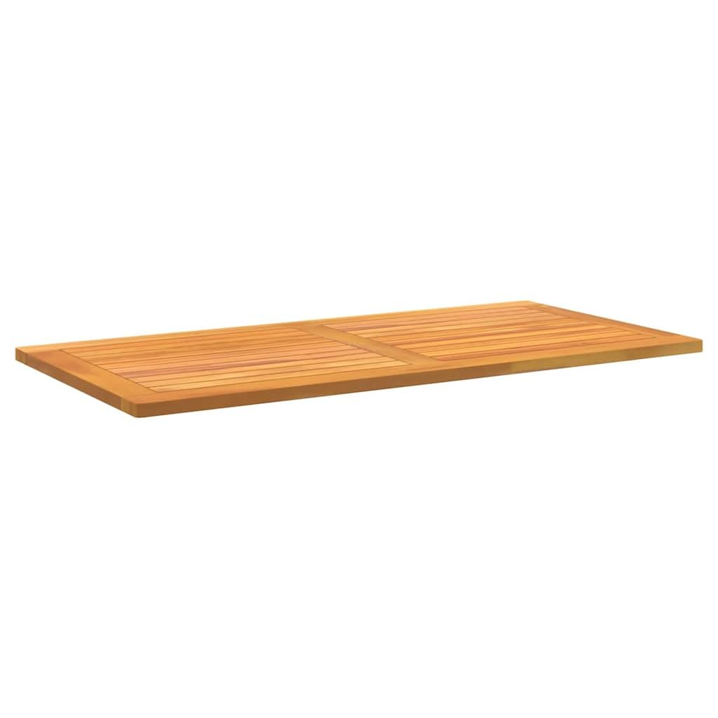 Piano da tavolo Öl-Natur in legno di acacia massiccio, 110 x 55 x 2 cm, resistente alle intemperie, robusto, per interni ed esterni, come piano di lavoro, mobile di ricambio, accessorio fai da