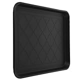 Gadpiparty 靴トレイ shoe rack shoes rack kệ để giày 食品提供用トレイ 玄関 鉢植え インソール ホームブート 多目的収納 プラスチック Black