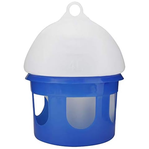 Viccilley Pigeon Feeder - Large Capacity Automatic Bird Pigeon Feeder Water Dispenser Waterer Pigeon Waterer(4L) Cover