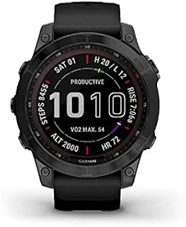 Garmin Fēnix 7 Sapphire Solar 010-02540-35 Monitor Aktywności, Czarny, 1.3"