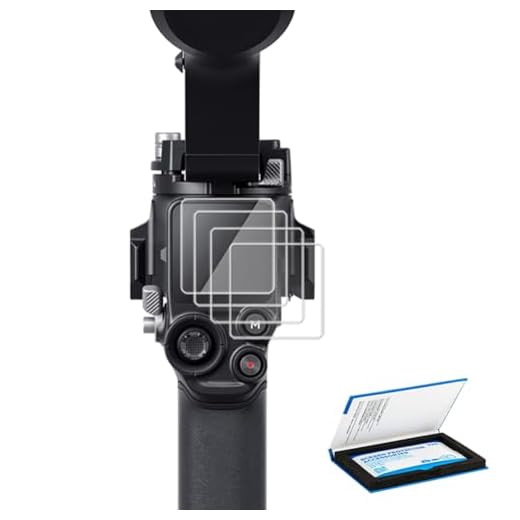 Displayschutz Set für DJI RS4/RS 4 Pro/RS3/RS 3 Pro(4 Folien),Klares Bildschirm Schutzfolie für DJI Ronin Rs4/3,Kratzfeste Displayschutzfolie Zubehör 0.3 mm Gehärtete Glasfolie(Nicht für Mini Serie)