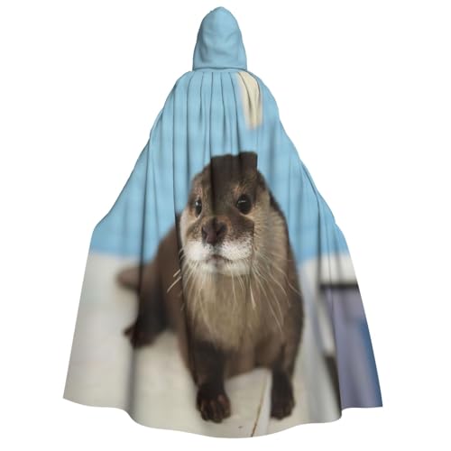 Cape à capuche loutre médiévale unisexe déguisement cosplay Halloween