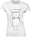 I'm Beautiful Inside urocza mała lodówka design damska koszulka bnft, biały, M