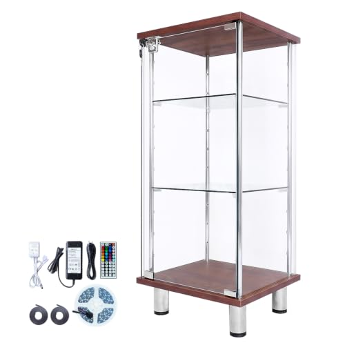 �K���X�R���N�V�����P�[�X JONY �W���j�[ �w�ʃK���X�^�C�v ��40cm �X���� ���[�^�C�v RGB�}���`�J���[LED�Z�b�g ���t �K���X�P�[�X �f�B�X�v���C���b�N �n���Ƌ� �R���N�V�������b�N (����90cm �u���E���{RGB�}���`�J���[LED�t)
