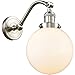 Innovations 515-1W-SN-G201-8-LED 1 Light Vintage Dimmable LED Sconce, Brushed Satin Nickel
