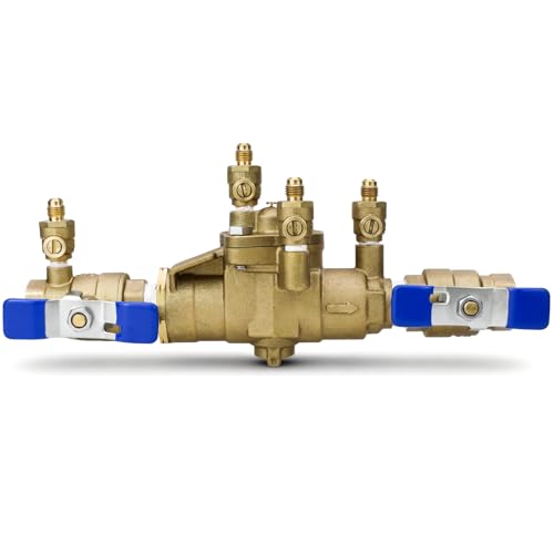 3/4" 009M3-QT Backflow Preventer,Reduced Pressure Zone (RPZ) Valve Assembly,Prevent Backpressure and Backsiphonage 009M3