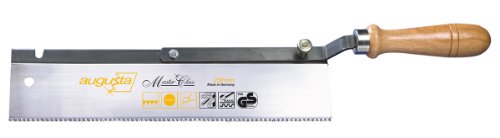 Augusta-Heckenrose Feinsäge umlegbar 250mm I Spezial-Handsäge aus Bandstahl C75 mit Holzheft für...