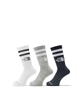 [THE NORTH FACE] [ザ・ノース・フェイス] 靴下 Running Uneven Dry 3P Crew マルチカラーブラック L