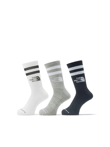 [THE NORTH FACE] [ザ・ノース・フェイス] 靴下 Running Uneven Dry 3P Crew マルチカラーブラック M