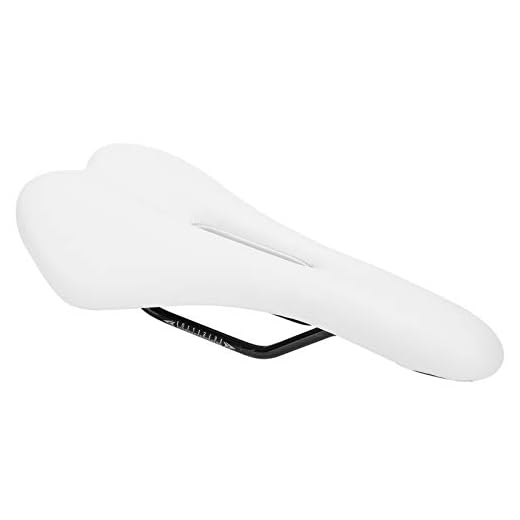 Assento de bicicleta, selim de bicicleta, design oco confortável para homens e mulheres Entusiastas do ciclismo de mountain bike de estrada(white)