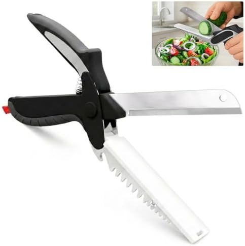 6-in-1 Cutting Board Scissors – Heavy Duty & Dishwasher-Safe Kitc...