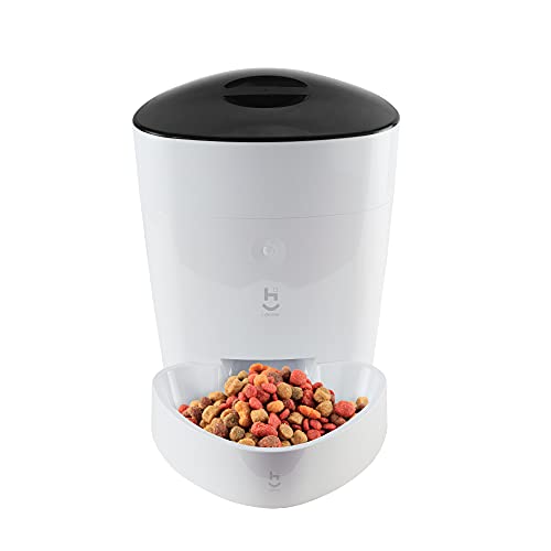 Hi by Geonav Alimentador Inteligente Wi-Fi, 4 Litros, para Pets, HIPETCOM, Compatível com Alexa, Branco