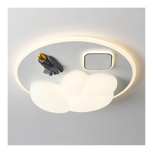 Lámpara techo LED empotrada Rocket 19,6 pulgadas y 56 W con diseño dibujos animados for habitación infantil, con protección ocular, regulable, 3000 K/4000 K/6000 K, ajustable for habitación infantil,