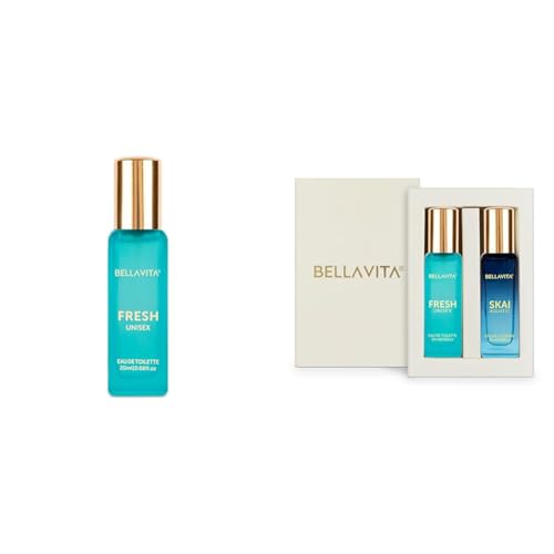 Image of Bella Vita Luxury FRESH Unisex Eau De Toilette Skai Aquatic EDC & Fresh EDT Unisex Perfume Combo with BergamotYlang YlangPink PepperLong Lasting Fragrance ScentPack of 2 20Ml Each