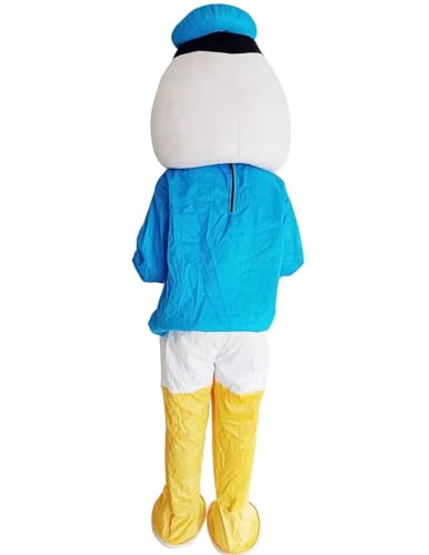 Image of BookMyCostume Comical Sailor Duck Cartoon Mascot Costume For Theme Birthday Party & Events | Adults | Full Size