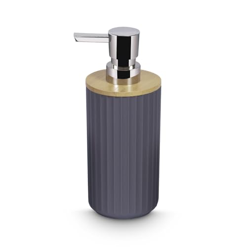 Image of Freelance Portofino ABS Bathroom Accessories Set of 4, Cappuccino - Liquid Handwash Soap Dispenser, Brush /Toothbrush Holder, Dish, Tray - Plastic Bathroom Set for Wash Basin - Stronger Than Ceramic