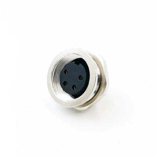 Conector de sensor M16 para montaje trasero, inserto macho de 4 pines para panel, 2 uds. 4