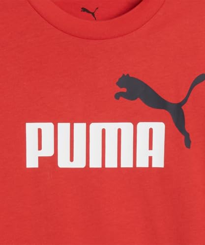 Image of Puma Boy Cotton Solid Regular Fit Tees