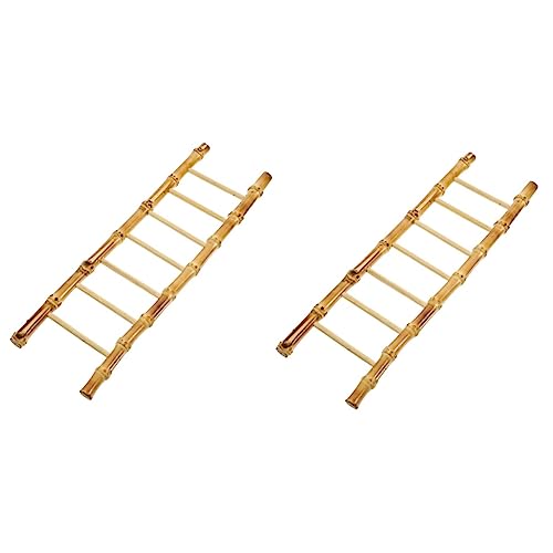 ARTIBETTER Bamboo Sushi Plate Decoration Bamboo Ladder 2 pack