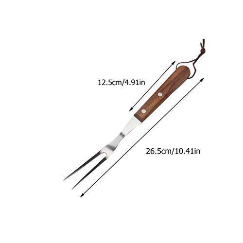 Cabilock Garfo para Churrasco Garfo de Aço Inoxidável Garfos para Carne Garfos para Frutas Garfos pa