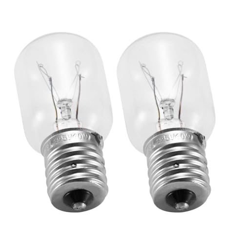 Image of Light Bulb for Whirlpool Microwave - Light Bulb Fits for Whirlpool Maytag GE Amana Over the Range Hood Microwave, Dimmable with 125V 40W E17 Base, Kitchen Night Light, Repalce 8206232A (2)