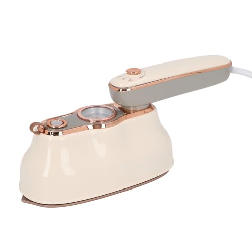 TOPINCN Vaporizador de Ropa de Mano para Ropa con Indicador de Temperatura Plancha dePortátil de Mano Plancha Dede Tela Plegable para Ropa (Enchufe Europeo 220V)