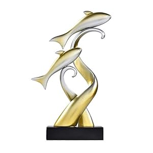 Seasonal Décor Modern Art Fish Sculpture Home Living Room Bedroom Decoration Accessories Garden Decora