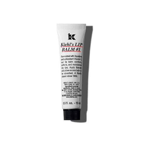 Kiehl's Lip Balm #1, Moisturising Clear Lip Treatment for Dry Lips, Fragrance-free, Unscented, 15Ml