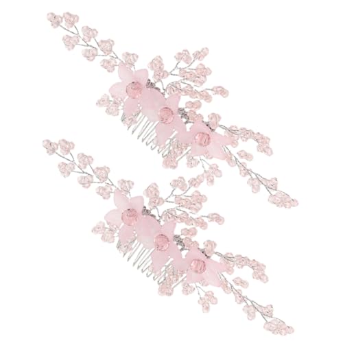 KAILIKETIY 2個ダル ヘアコーム 軽量 結婚式用手工編織 多様なヘ 対応 特別な日