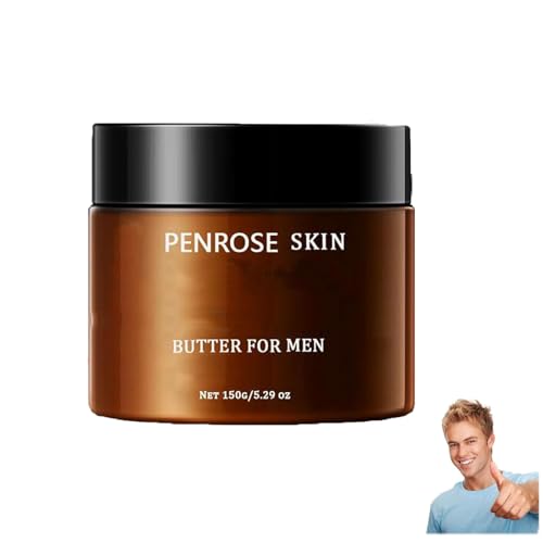 Mantequilla corporal de piel de Penrose para hombres, humectante infundido y bálsamo de olor, orgánico natural, hidratación y fragancia atractiva, para la piel seca y sensible (1PC)