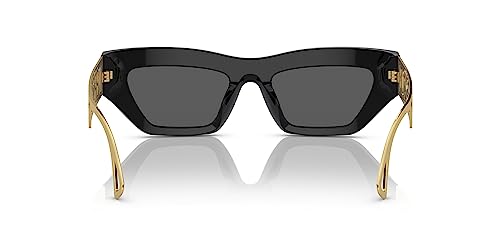 Versace VE 4432U GB1/87 Black/Gold Plastic Fashion Sunglasses Grey Lens3