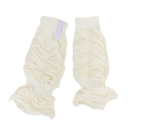 Huggalugs Baby Girls Vanilla Cream Legruffle Legwarmers Infant