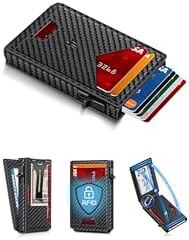 Wallet for Men, Slim Minimalist Wallet with Money Clip ＆ ID Windo...